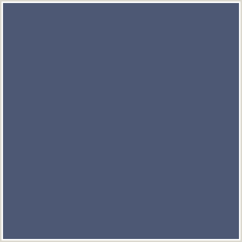 4D5874 Hex Color Image (BLUE, FIORD)