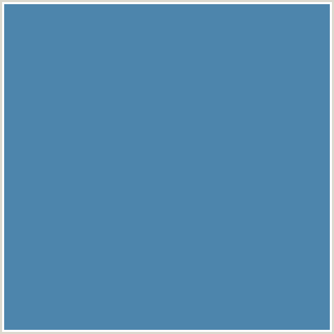 4D85AC Hex Color Image (BLUE, WEDGEWOOD)