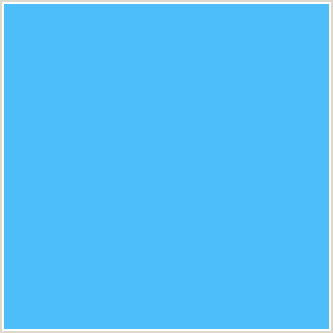 4DBEFA Hex Color Image (BLUE, MALIBU)