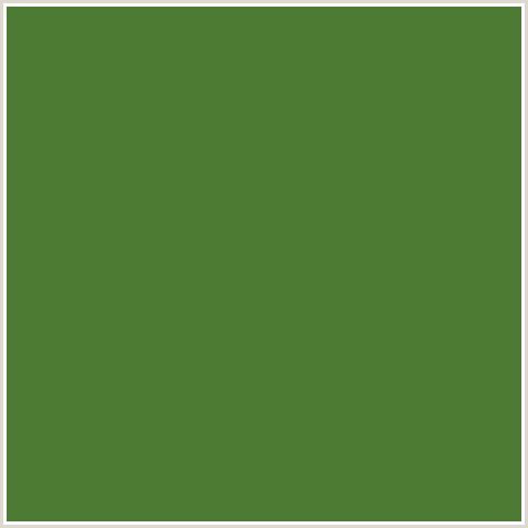 4E7B33 Hex Color Image (FERN GREEN, GREEN)