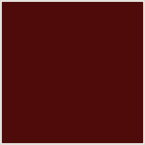 4F0A0A Hex Color Image (CAB SAV, RED)