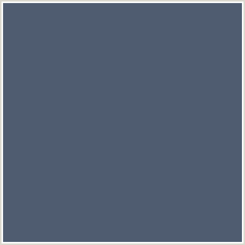 4F5C70 Hex Color Image (BLUE, BLUE BAYOUX)