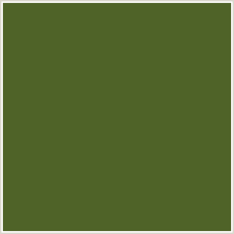 4F6328 Hex Color Image (GREEN YELLOW, WOODLAND)