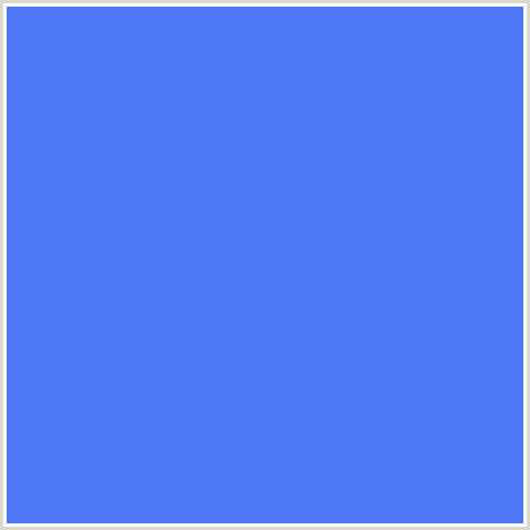 4F78F6 Hex Color Image (BLUE, CORNFLOWER BLUE)
