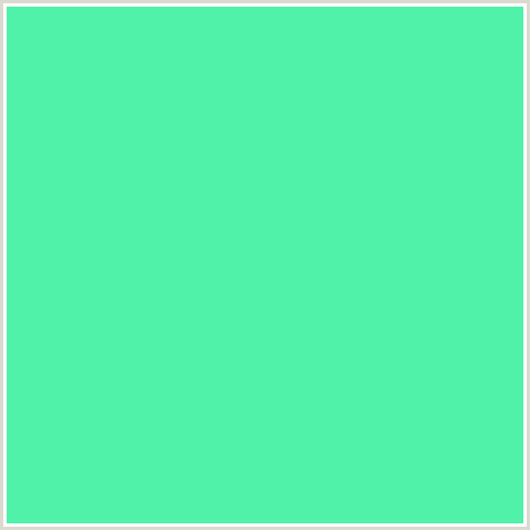 50F2AA Hex Color Image (AQUAMARINE, GREEN BLUE)