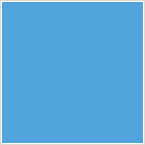 51A4DB Hex Color Image (BLUE, HAVELOCK BLUE)