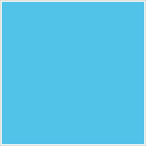 51C2E8 Hex Color Image (LIGHT BLUE, PICTON BLUE)