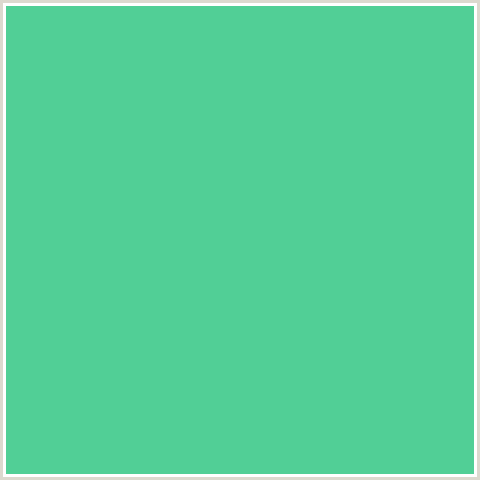 51CF96 Hex Color Image (EMERALD, GREEN BLUE)
