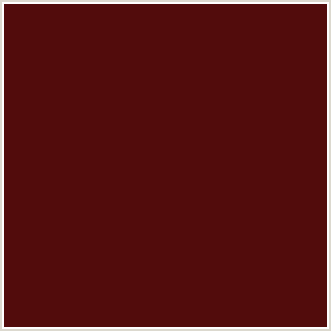 520C0C Hex Color Image (MAROON OAK, RED)