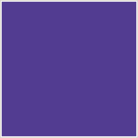 523C91 Hex Color Image (BLUE VIOLET, GIGAS)