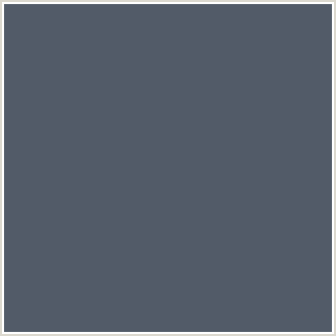 525B68 Hex Color Image (BLUE, SHUTTLE GRAY)