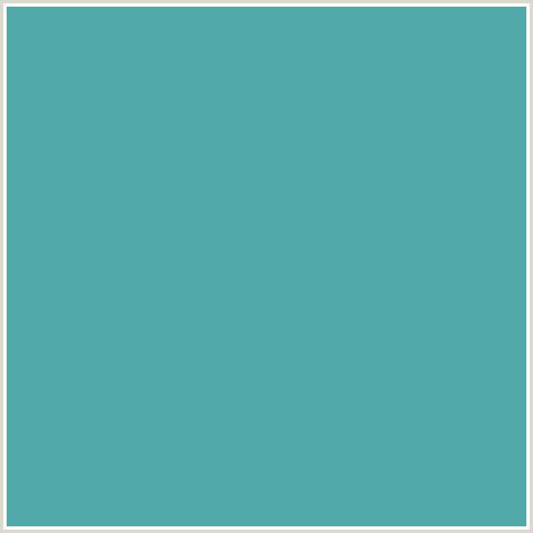 52A9AA Hex Color Image ()