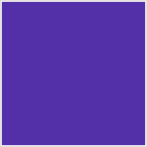 532FA8 Hex Color Image (BLUE VIOLET, DAISY BUSH)