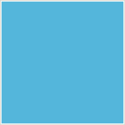 54B6DB Hex Color Image (LIGHT BLUE, SHAKESPEARE)