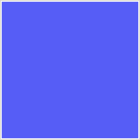 565DF6 Hex Color Image (BLUE, CORNFLOWER BLUE)