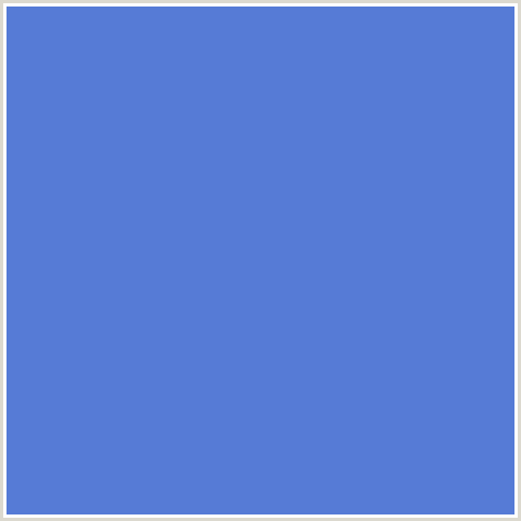 567BD6 Hex Color Image (BLUE, HAVELOCK BLUE)