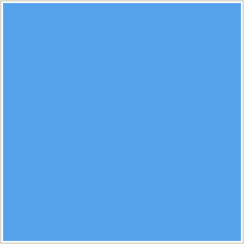 56A2EA Hex Color Image (BLUE, CORNFLOWER BLUE)