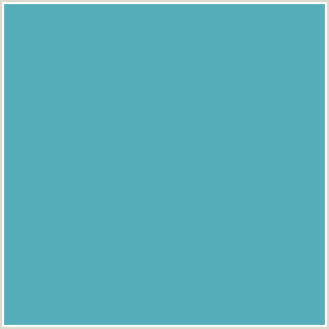 56ADBA Hex Color Image (FOUNTAIN BLUE, LIGHT BLUE, TEAL)