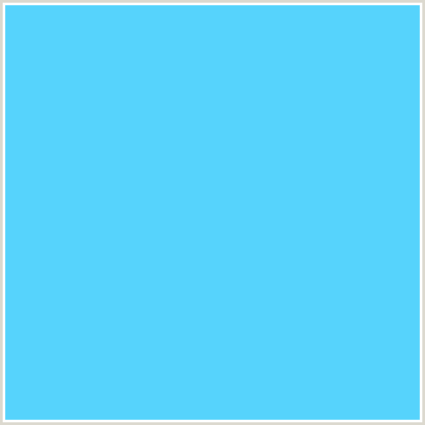 56D3FC Hex Color Image (LIGHT BLUE, MALIBU)