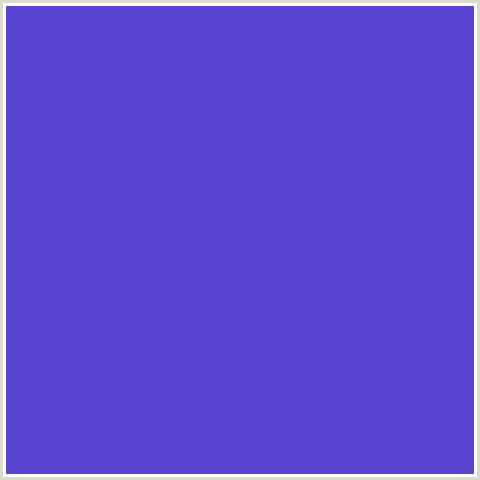 5745D2 Hex Color Image (BLUE, PURPLE HEART)