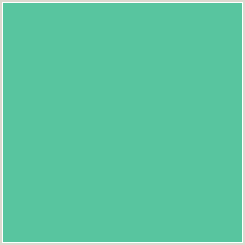 58C59F Hex Color Image (GREEN BLUE, PUERTO RICO)