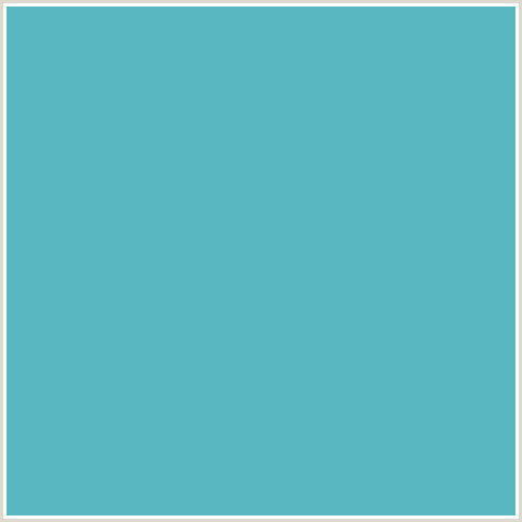 59B7C2 Hex Color Image (FOUNTAIN BLUE, LIGHT BLUE, TEAL)
