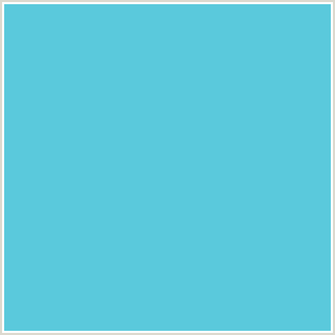 5AC9DC Hex Color Image (LIGHT BLUE, VIKING)