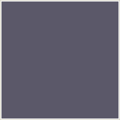 5B5869 Hex Color Image (BLUE VIOLET, SCARPA FLOW)