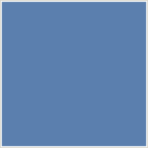 5B7FAE Hex Color Image (BLUE, WEDGEWOOD)
