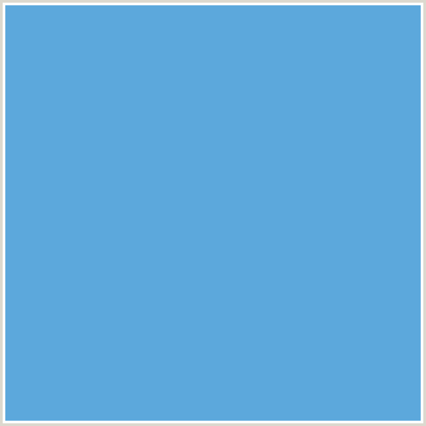 5CA8DC Hex Color Image (BLUE, HAVELOCK BLUE)
