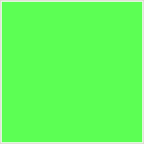 5CFF54 Hex Color Image (GREEN)