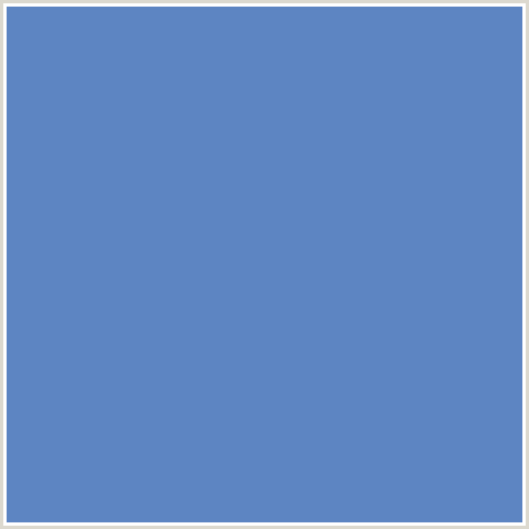 5D85C2 Hex Color Image (BLUE, STEEL BLUE)