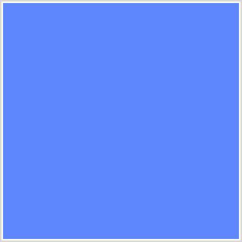 5E86FD Hex Color Image (BLUE, CORNFLOWER BLUE)