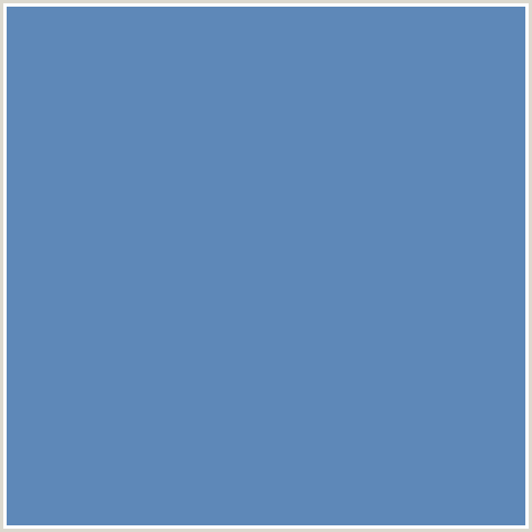 5E88B8 Hex Color Image (BLUE, HIPPIE BLUE)