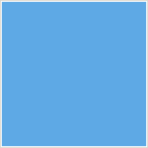 5EA9E5 Hex Color Image (BLUE, CORNFLOWER BLUE)