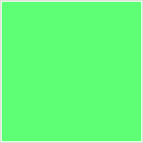 5EFF74 Hex Color Image (GREEN)