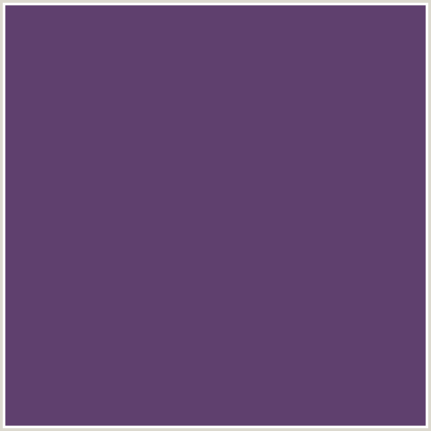 5F406E Hex Color Image (PURPLE, VIOLET, VOODOO)