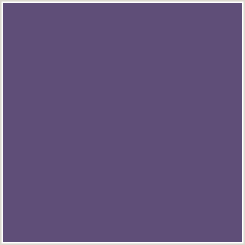 5F4E78 Hex Color Image (BLUE VIOLET, MULLED WINE)