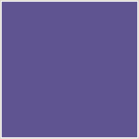 5F5491 Hex Color Image (BLUE VIOLET, BUTTERFLY BUSH)