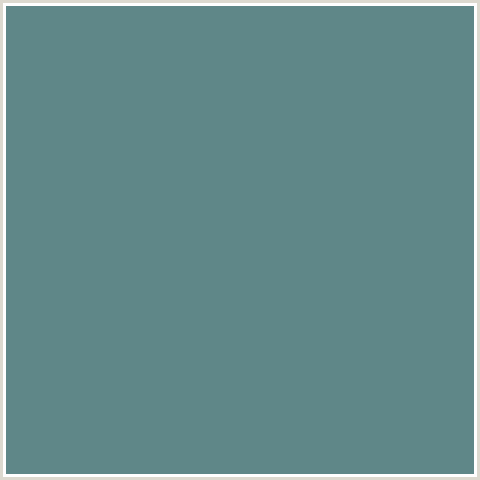 5F8788 Hex Color Image (JUNIPER, LIGHT BLUE)