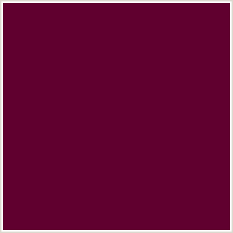 60002F Hex Color Image (BORDEAUX, DEEP PINK, FUCHSIA, FUSCHIA, HOT PINK, MAGENTA)