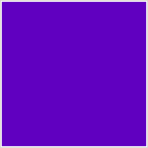 6000C0 Hex Color Image (PURPLE, VIOLET BLUE)