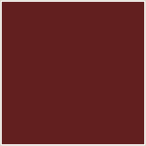 621F1F Hex Color Image (METALLIC COPPER, RED)