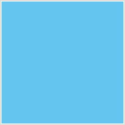 63C5EF Hex Color Image (LIGHT BLUE, SKY BLUE)