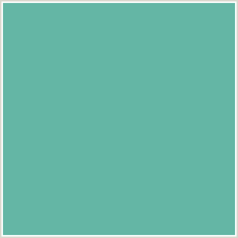 64B6A5 Hex Color Image (BLUE GREEN, TRADEWIND)
