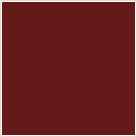 651A1A Hex Color Image (PERSIAN PLUM, RED)