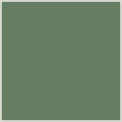 657E63 Hex Color Image (GLADE GREEN, GREEN)