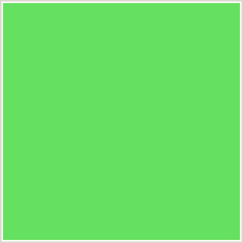 65E060 Hex Color Image (GREEN, PASTEL GREEN)