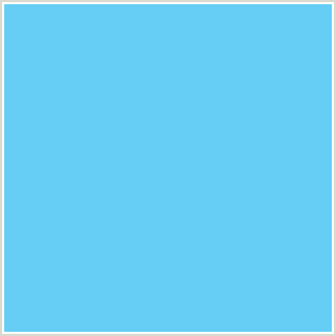 66CEF5 Hex Color Image (LIGHT BLUE, MALIBU)
