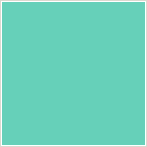 66D0B9 Hex Color Image (BLUE GREEN, DOWNY)
